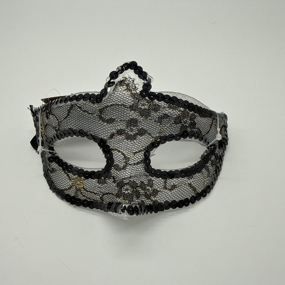 Elegant Black Lace Masquerade Mask New